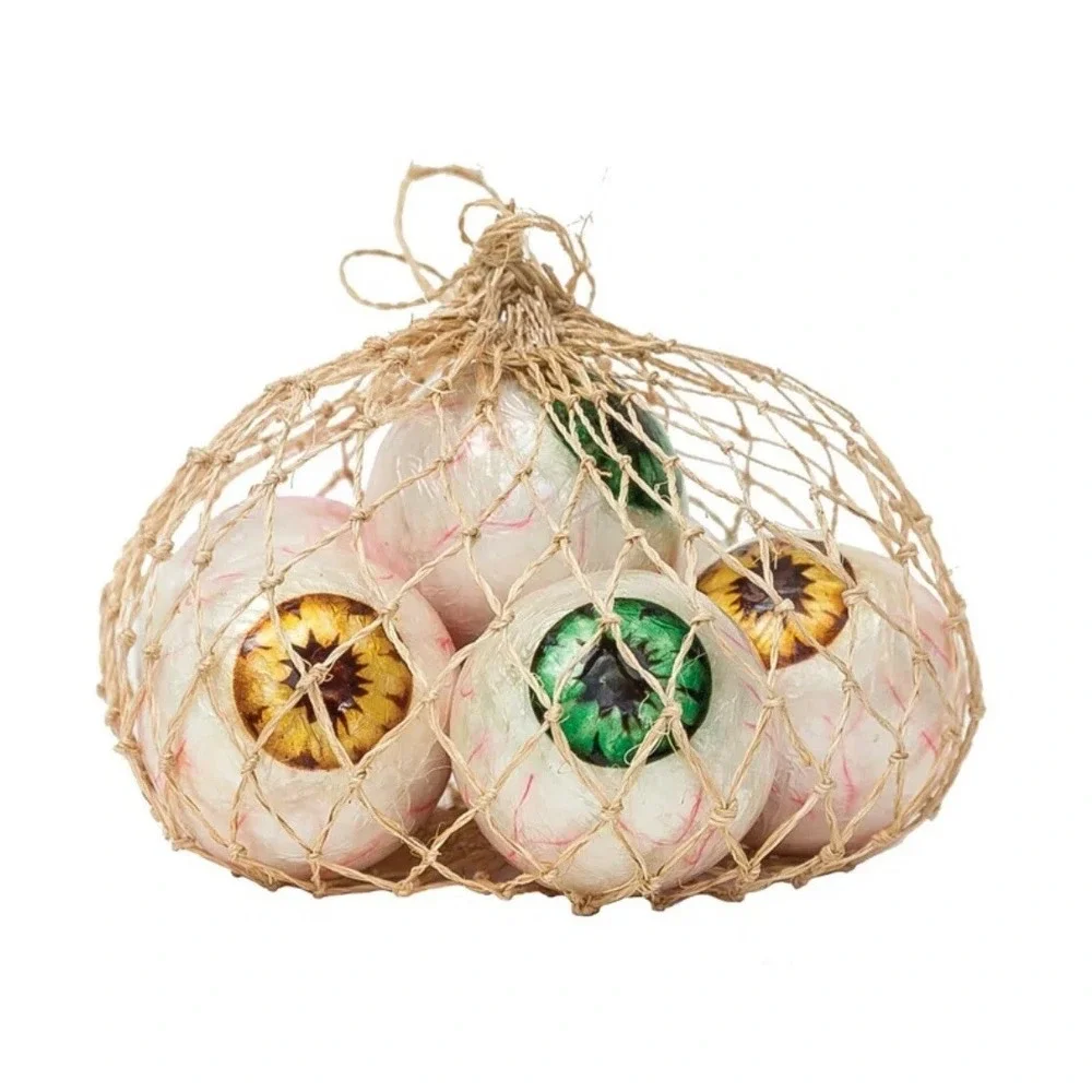 Decorative‎ Eye Balls Halloween Scary Creepy Gallerie II 6-Piece Green & Yellow